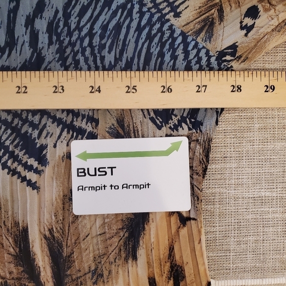 Catherines 2X Mixed Color Mixed Pattern Blouse Top - Picture 8 of 9